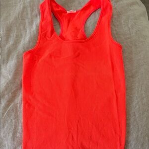 7 Women's Vibrant Neon Orange Tank Top